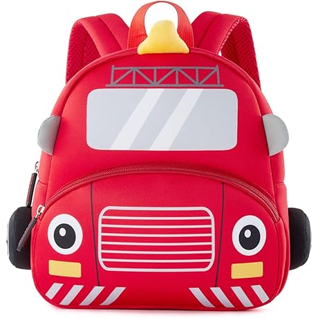 Amazing Mighty Team Firetruck Preschool Backpack for Active Boys & Girls