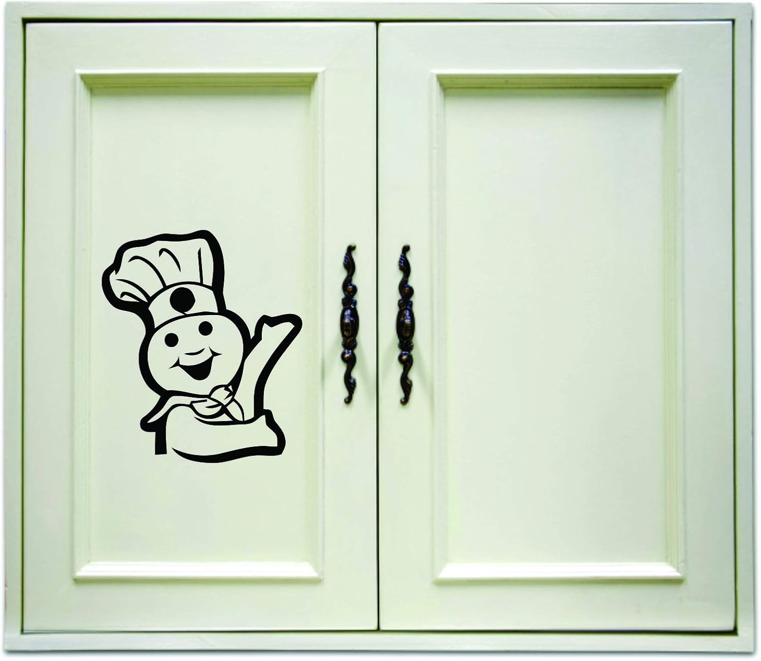 Doughboy Wall Decals for Walls/Dough-Boy Sticker Art/Kitchen Design Cooking Decor/Baking Vinyl Decal Dough Boy Cookies Rolls Home Wall Art Decoration Sticker Size 40x40 inch