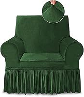 Vista 40 de NICEEC Funda de Sofá Súper Suave de 1 Pieza Gris Claro Funda Deslizable para Sofás Elástica Universal de Spandex Fundas de Sofá para Sala de Estar