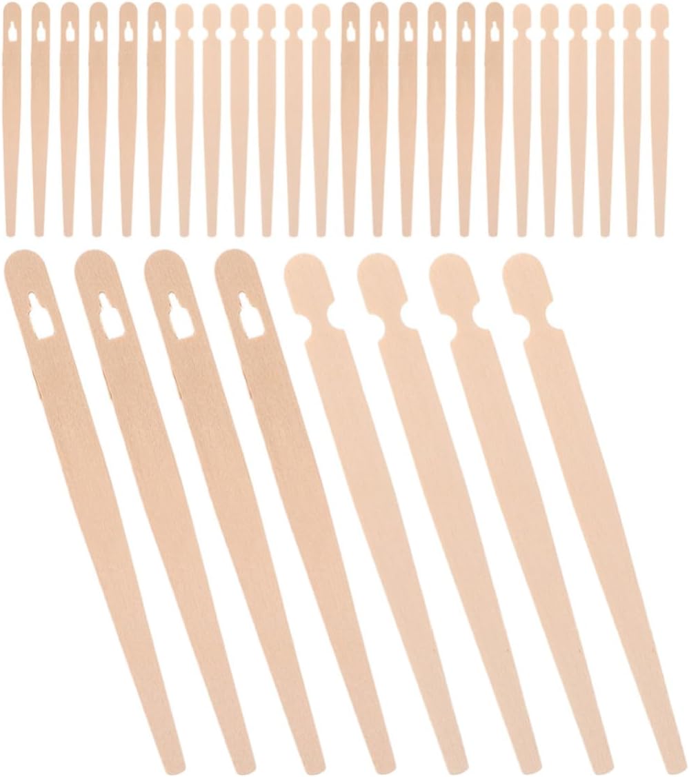 VALICLUD 100 Sets Wooden Bread Tongs for Practicing Chopsticks with Comfortable Grip and Elegant European Style Design, Versatile Snack Serving Clamps for Party Settings and Food Serving