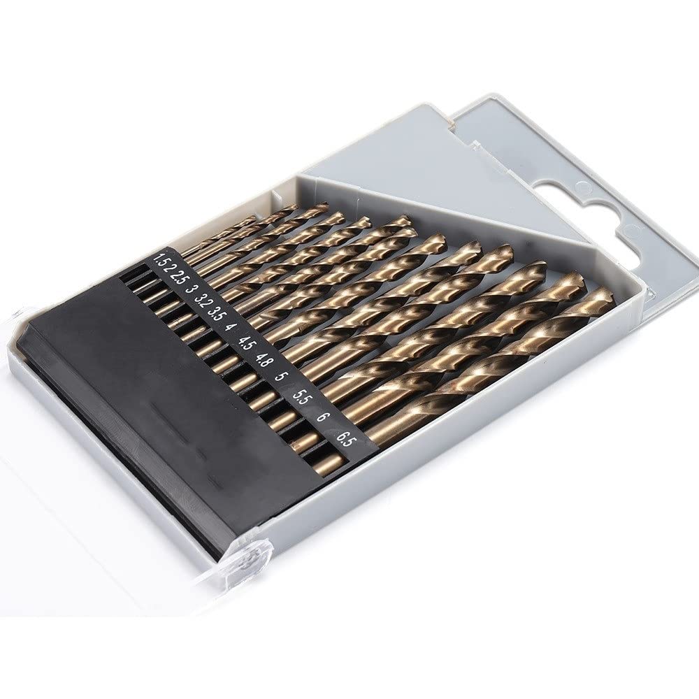 13-Piece HSS 5% Cobalt Drill Bit Set - 1.5mm To 6.5mm For Stainless Steel, Metal & Wood 11 thumbnail image