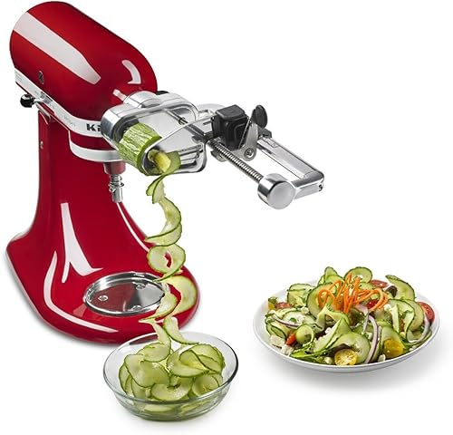 Vista 4 de KitchenAid 7 Blade Spiralizer Plus with Peel, Core and Slice - KSM2APC