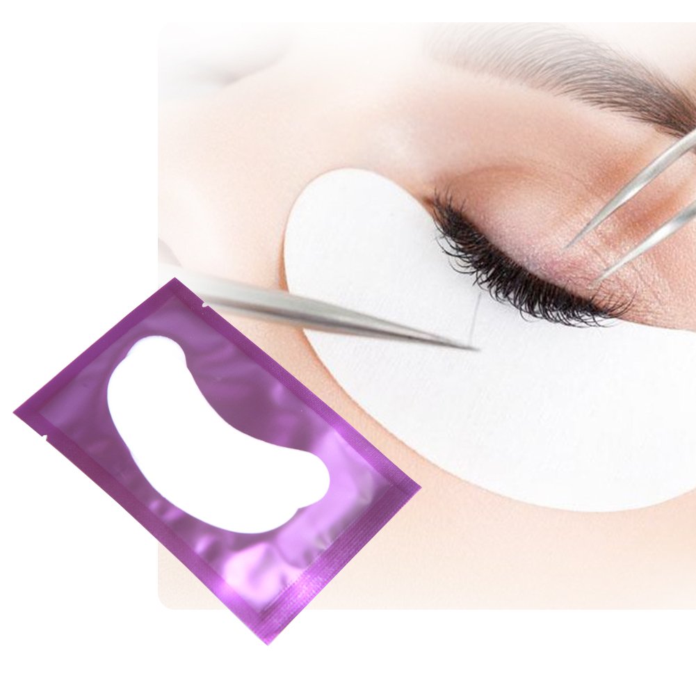 Lunamoon U-Pads Für Wimpernverlängerung – 50 Paar Fusselfreie Hydro-Gel Augenpads Mit U-Ausschnitt, Perfekt Für Extensions, Färben & Lifting