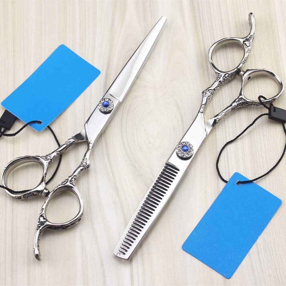 Hair Cutting Shears 6 Inch Professional 440c Steel Hair Cutting Scissors Haircut Thinning Barber Haircutting Shears Hairdressing Scissors