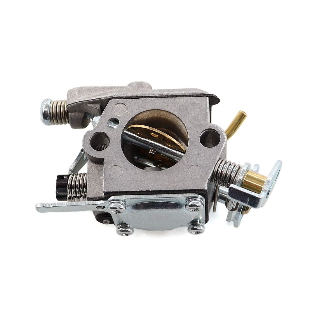 MCHNIC Carburador con filtro de aire, bujía, membrana, junta de estanqueidad y kit de reparación para motosierra Husqvarna 36, 41, 136, 137, 137E, 141, 141LE, 142, 142E. Reemplaza Zama C1Q-W29E