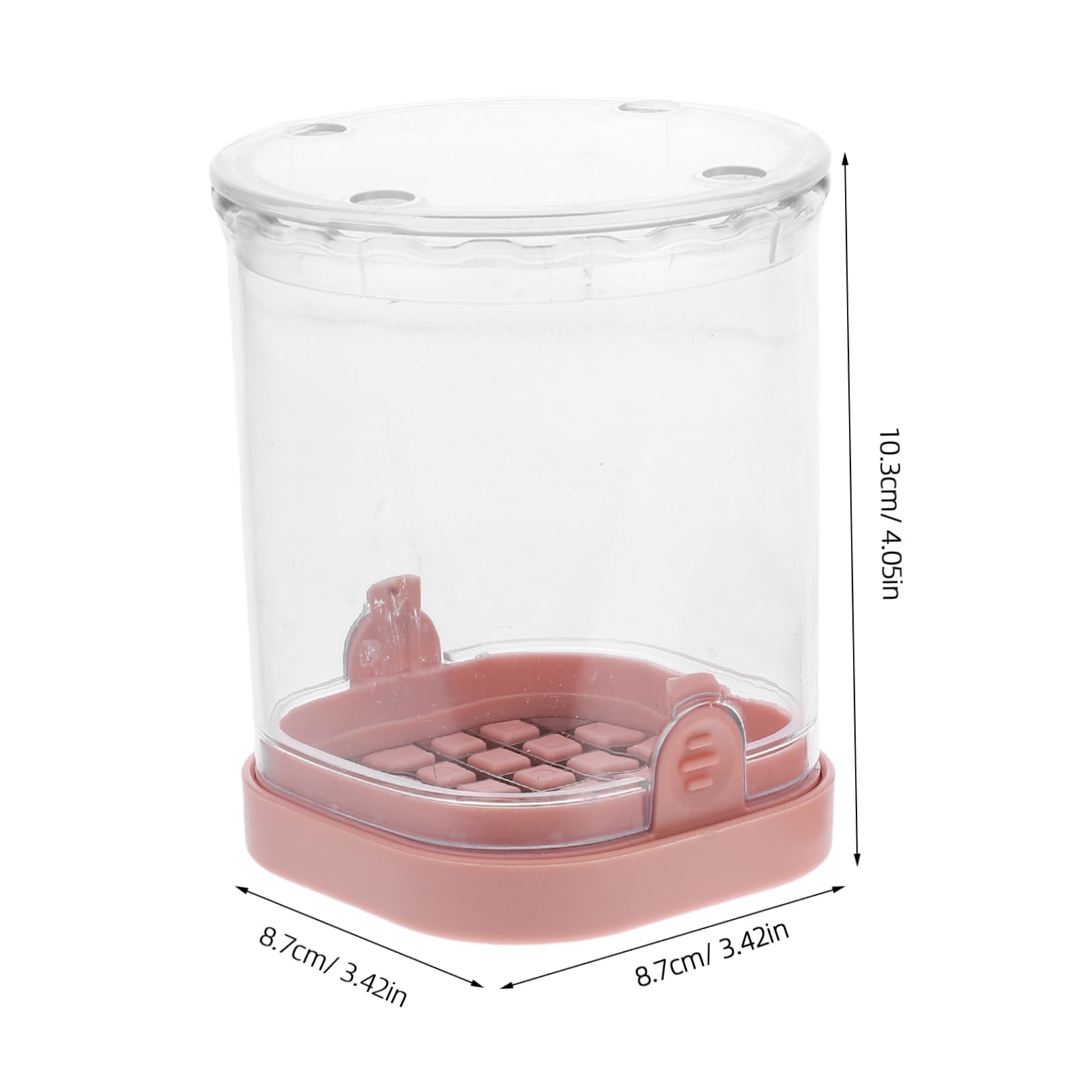 AUTSUPPL Quick Slicing Fruit Vegetable Cutter Cup Portable Stainless Steel for Strawberries Bananas Eggs Includes Built Storage Container for Prep