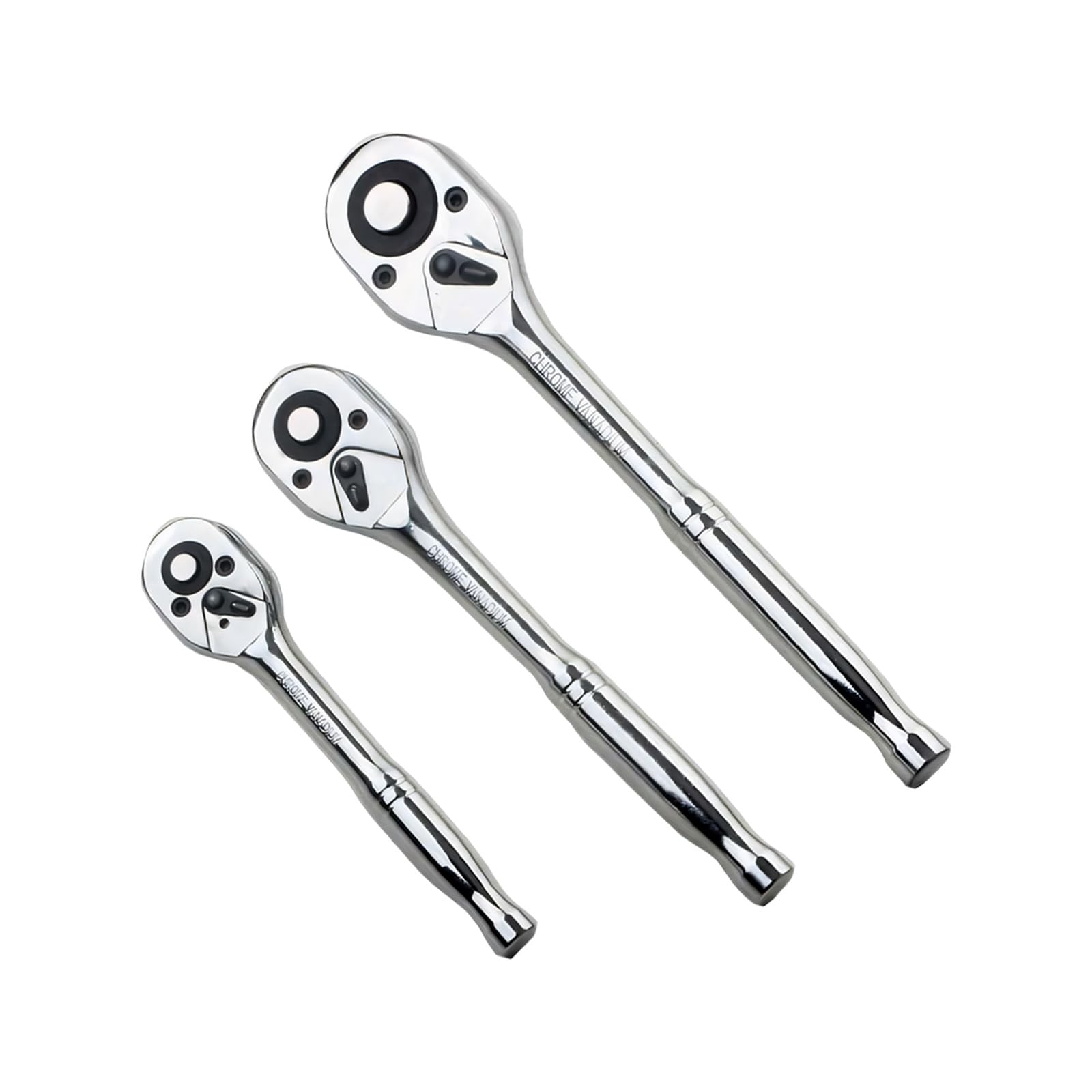 Kaccde 3Pcs Ratcheting Wrench Set With Low Back Swing Angles Multifunctional Reversible Ideal For Tight Ratchets