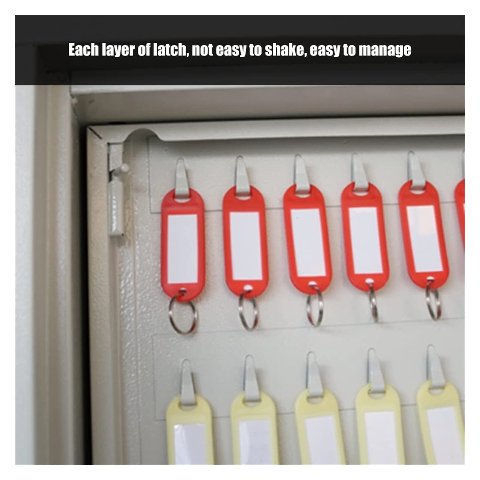 Support mural sécurisé en acier inoxydable avec boîte de verrouillage – Armoire à clés de qualité supérieure pour bureaux, écoles et usines – Porte-clés ultime pour une sécurité et une meilleure