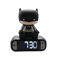 Lexibook - Sveglia digitale Batman per Bambini con Luce Notturna Snooze