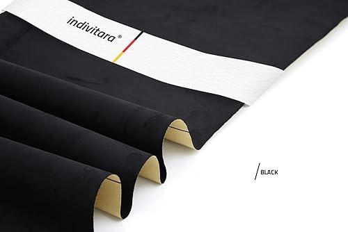 Miniatura 2 de indivitara Envoltura de gamuza de microfibra autoadhesiva, tela elástica para el interior del automóvil, piel sintética suave al tacto para