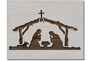 Baby Jesus Stencil Bethlehem Manger Christmas Template