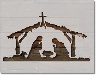 Bethlehem Manger Template Stencil