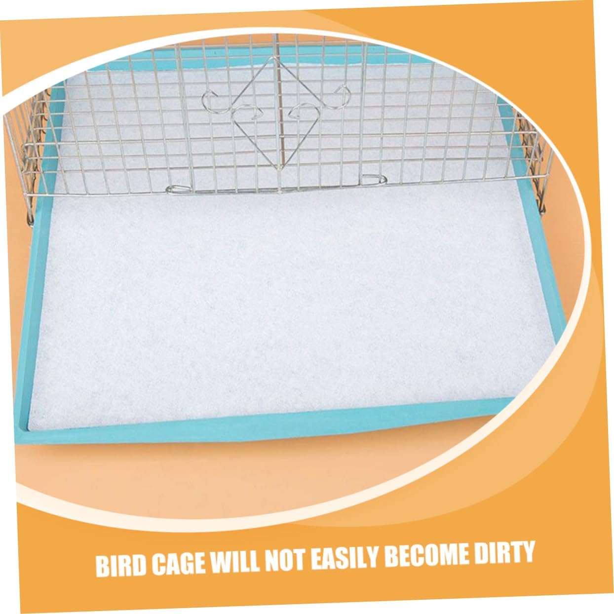 BESPORTBLE 100pcs Bird Cage Mat Bird Bedding for Cage Bird Cage Bedding Cage Liner Birdcage Bedding Litter Bird Cage Accessories Birdcage Accessories Parakeet Cage