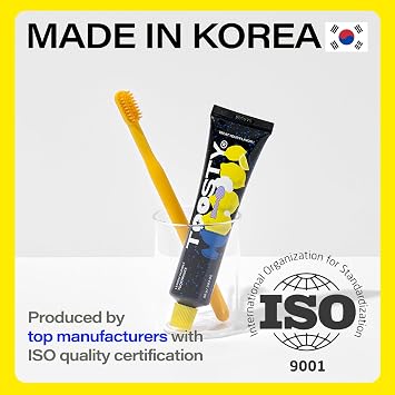 TOOSTY Lemon Sorbet Toothpaste 80g Natural Citrus Flavor Gentle Whitening Clean Vegan Certified Free from 14 Harsh Ingredients Daily Fresh Oral Care