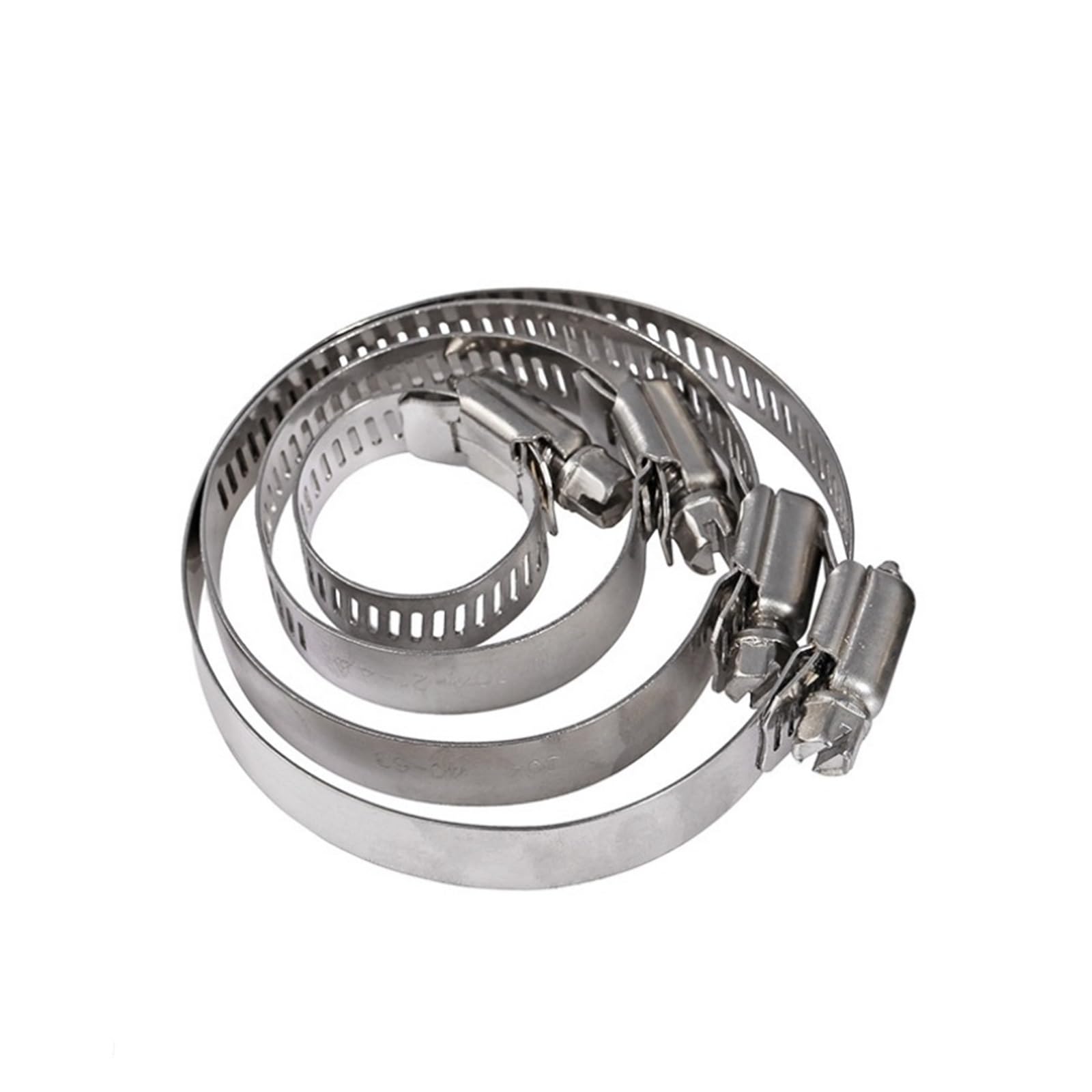 Taronix One Color Stainless Steel Pipe Clamp 304 Stainless Steel Drive Hose Clamp Pipe Fixed Clip Spring Cramps Adjustable Tri Gear Worm(91-114(1Pcs))