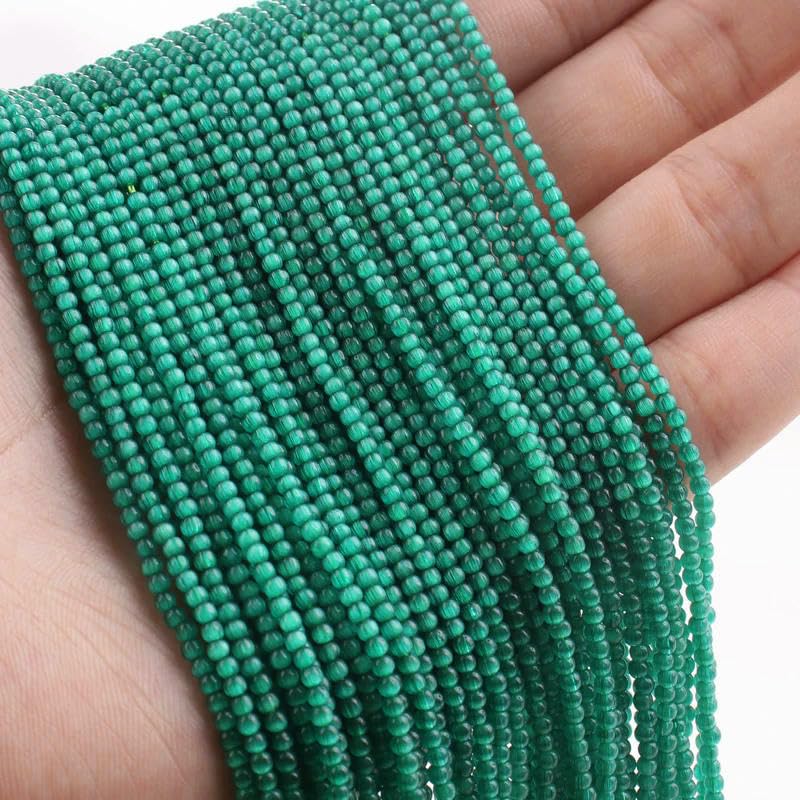 Venta al por mayor, 50 hebras/lote de cuentas redondas de cristal de ojo de gato de 2 mm, cuentas sueltas de vidrio verde para hacer joyas, pulseras y collares, 11, color morado claro, 2 mm de alto