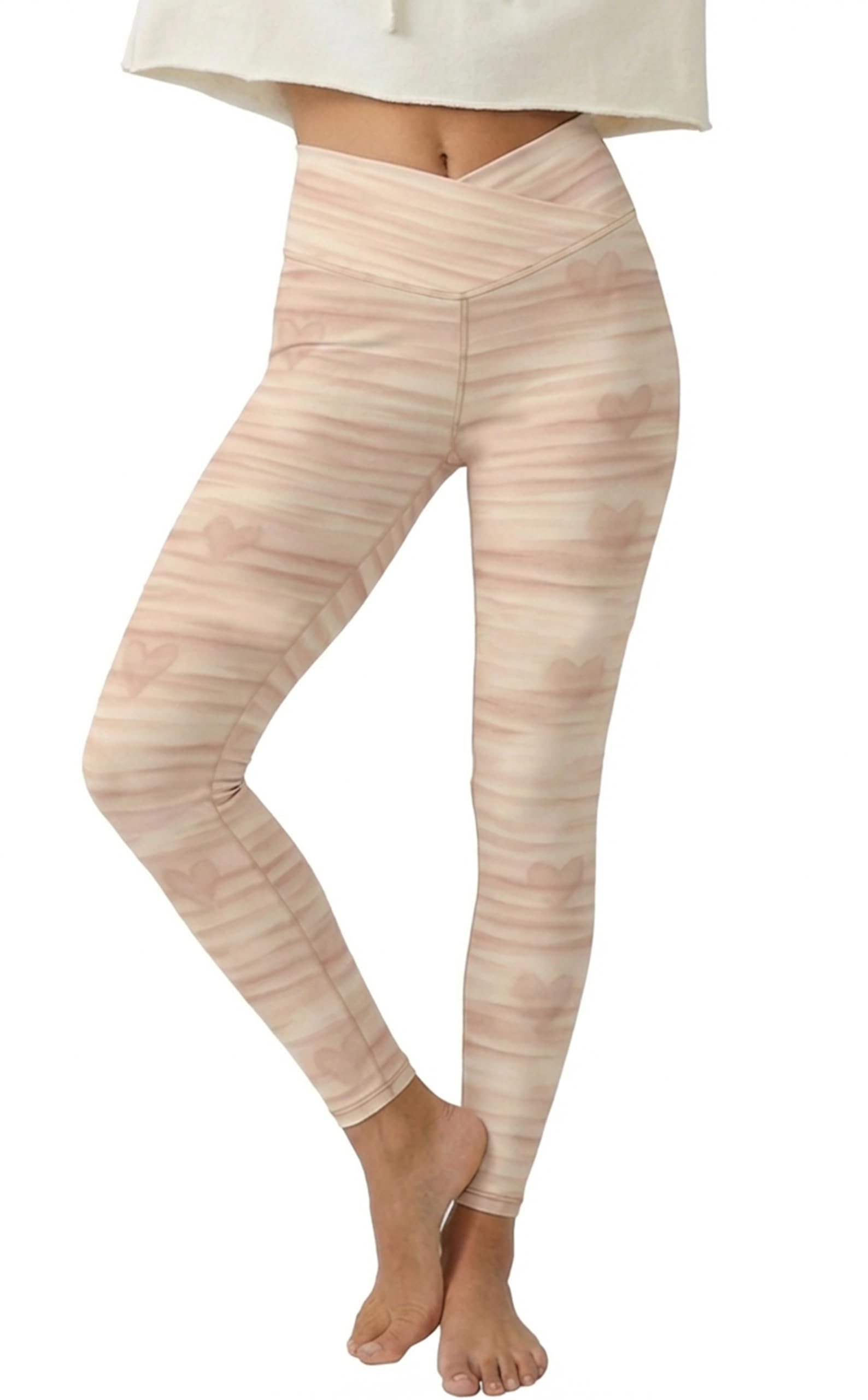sissycos Women's Christmas Halloween Crossover Leggings High Waisted