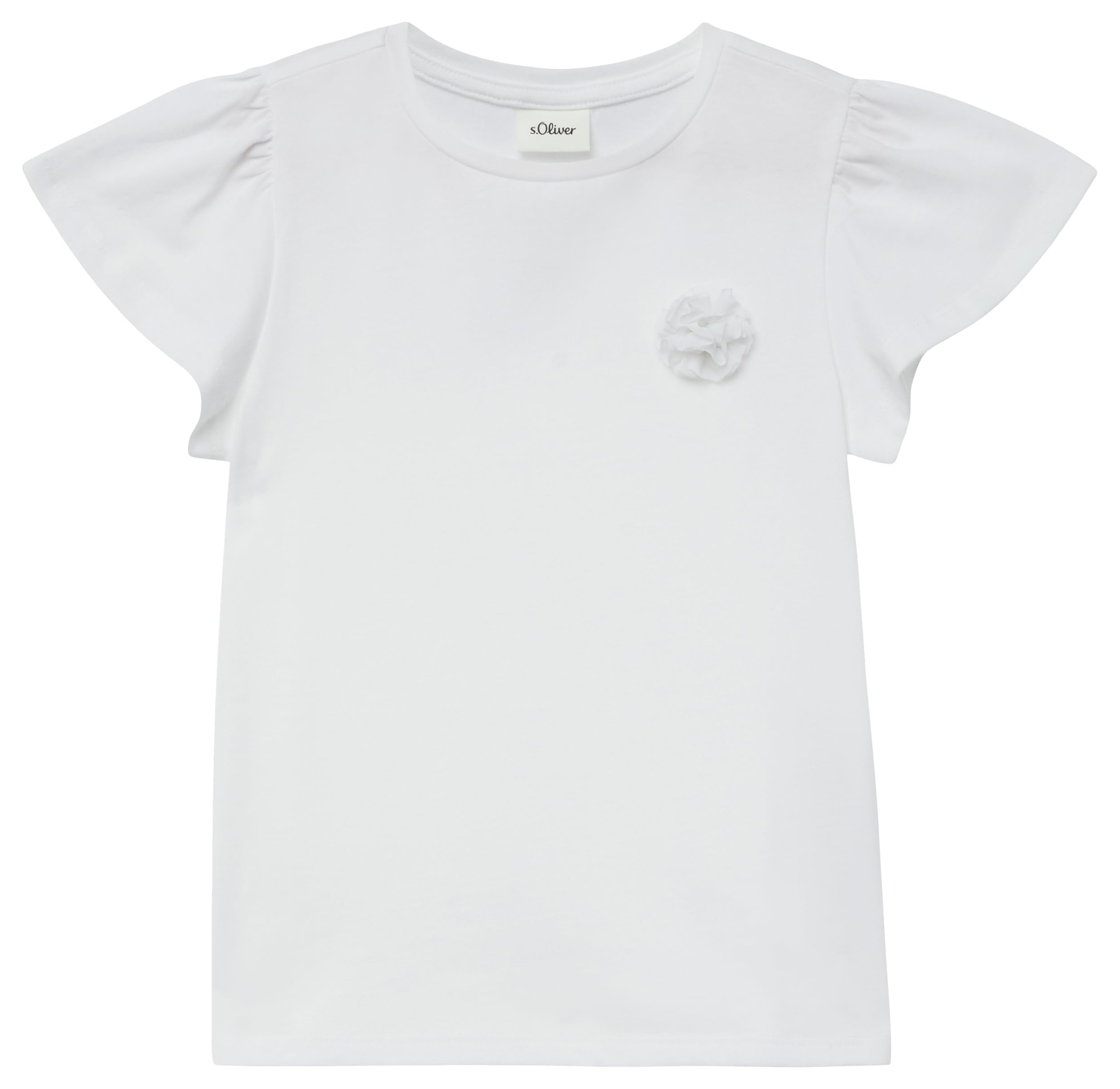 s.Oliver T-Shirt mit Volantärmeln und Applikation