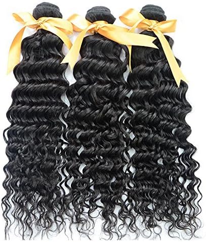 2012 Top Quality Human Hair weft Deep Curly 20" Brazilian Virgin Remy 100% Human Hair Weave Weft 3 Bundles 300 Grams Unprocessed Natural Color Extensions