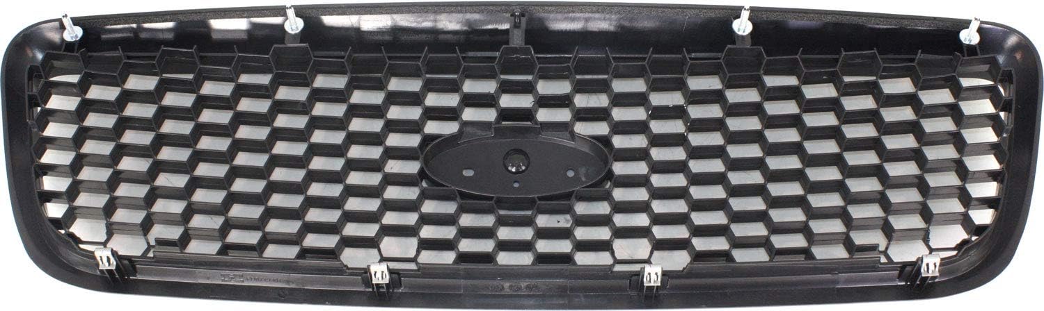 Garage-Pro Grille Assembly Compatible with 2001-2011 Ford Crown Victoria Plastic, Textured Dark Gray Shell and Insert, Base/LX/Police Models - CAPA