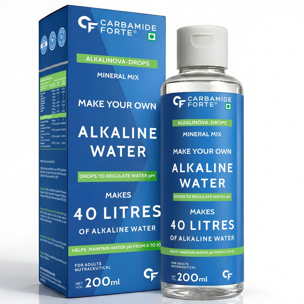 Carbamide Forte Make Your Own Alkaline Water Drops | pH Booster Drops | 40 litres of Alkaline Water per Bottle-picture-12
