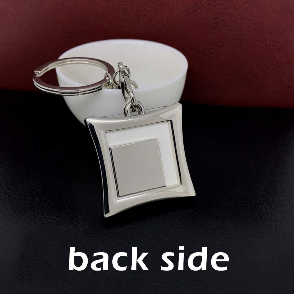 Square Photo Frame Keychain - Mini Picture Frame Keyrings For DIY Photos | Perfect Gift For Friends & Family