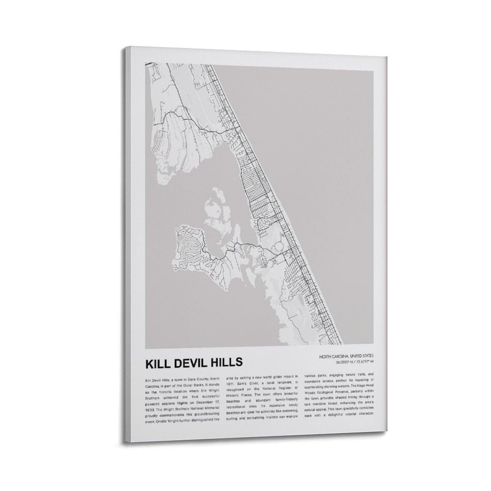 xiaoxiaoshen Barcelona Map Catalonia Spain Decor, Modern City Street Work Canvas Poster Wall Art Prints Room Aesthetic Murals Bedroom And Living Decorations 20x30inch(50x75cm)