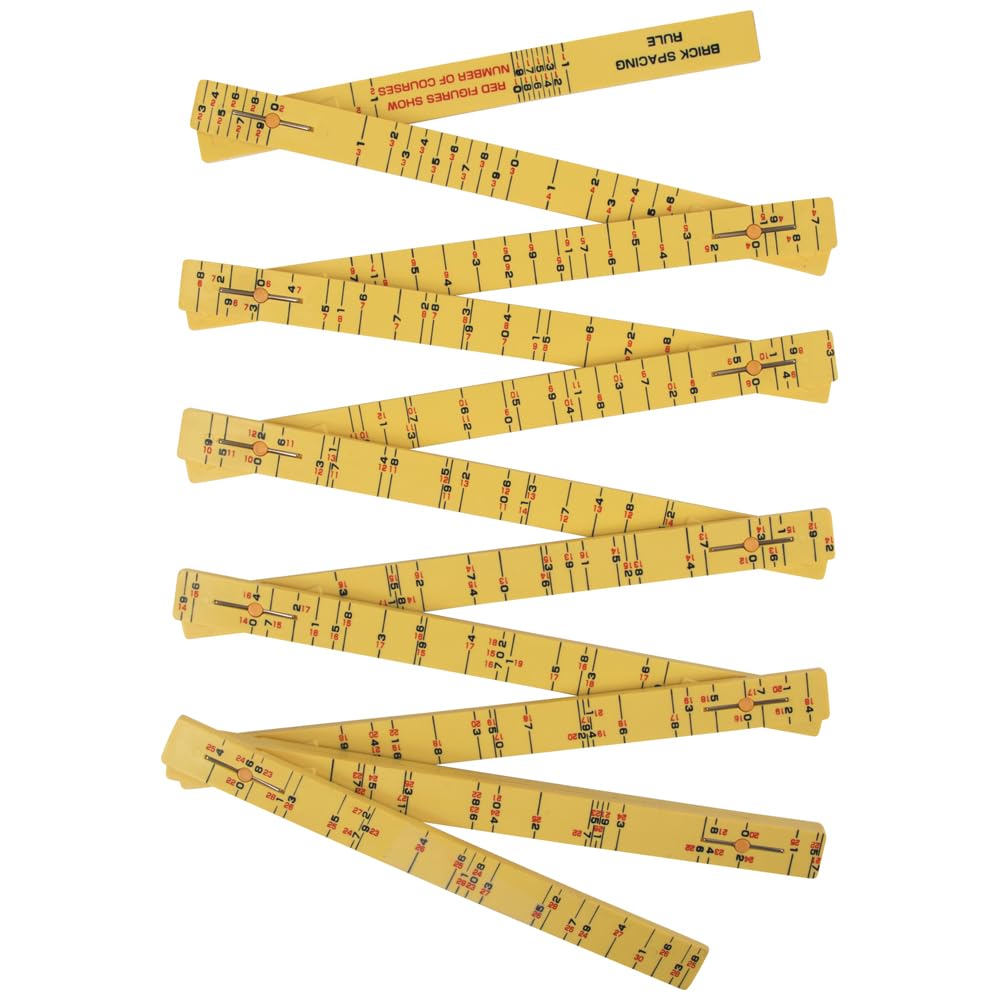 Klein Tools 6-Foot Fiberglass Ruler - Brick Scale -9