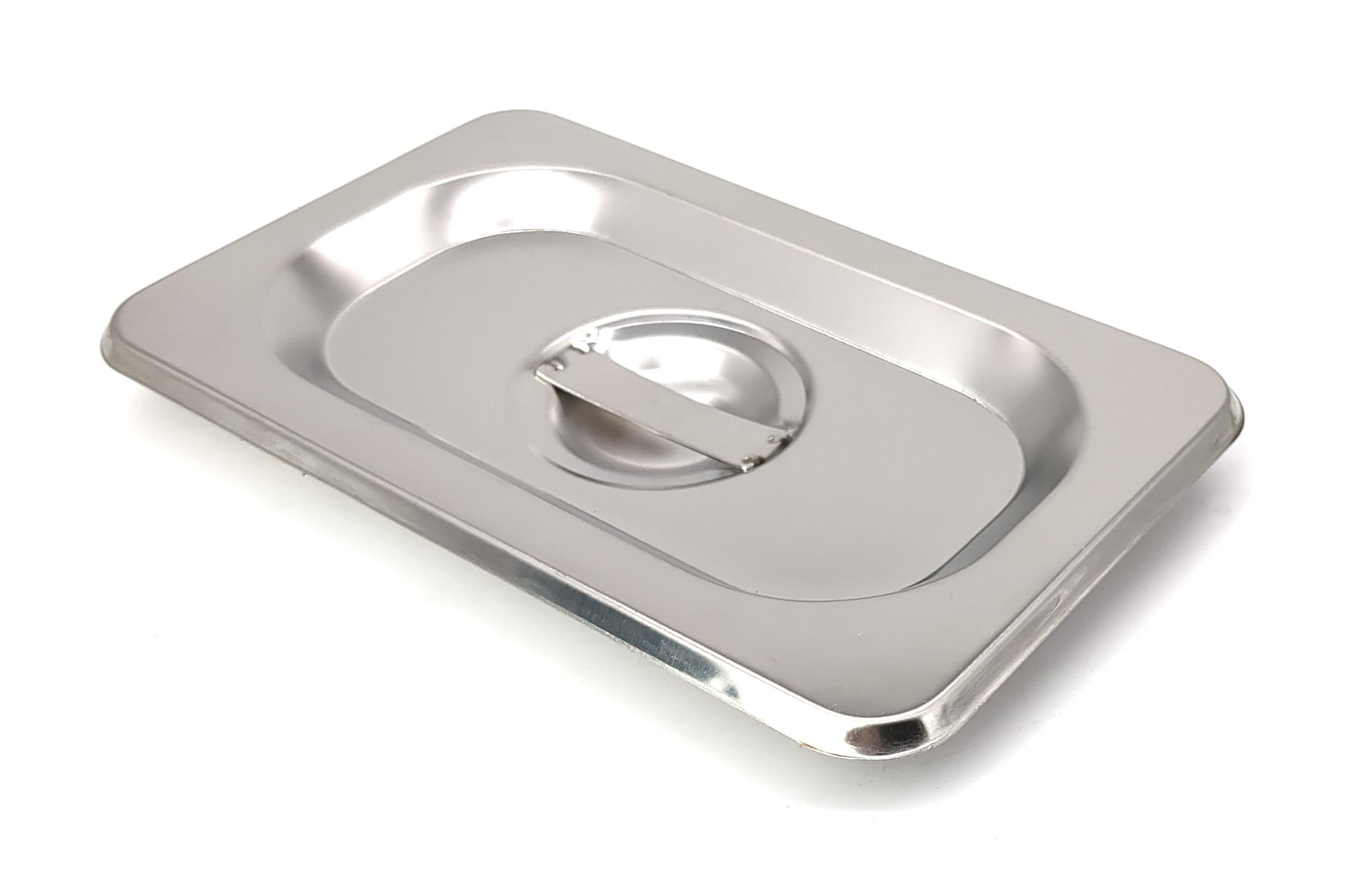 Morleos GN Behälter Gastronorm Varianten | Edelstahl | -40 °C bis 300 °C | Gastronomie Gastronormbehälter Servierschale Catering Lebensmittel- Zutaten- Eiscremebehälter (GN 1/9, Deckel)