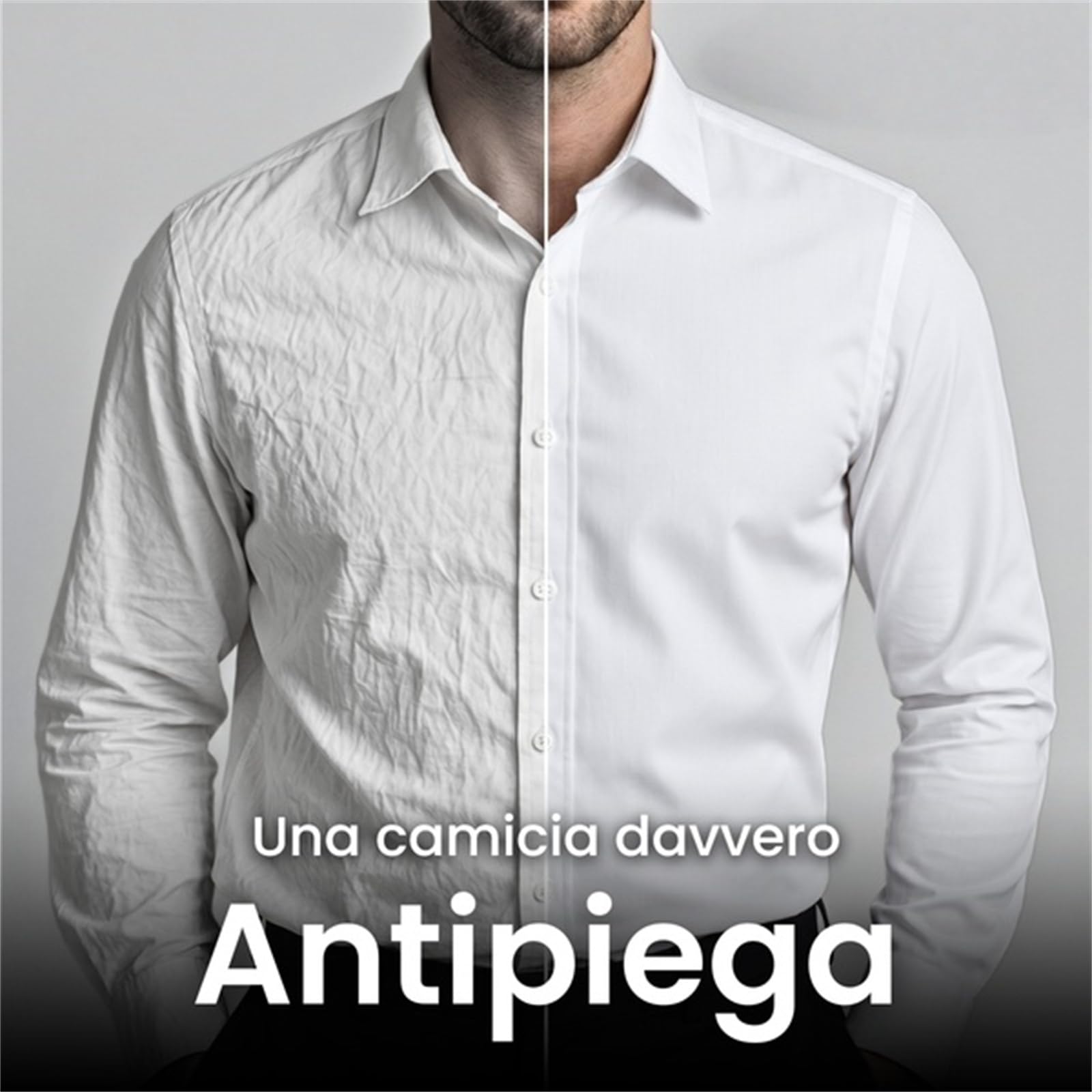 Azzurro Milano Camicia Elasticizzata Uomo, Slim Fit, Elegante e Casual, Maniche Lunghe in Cotone, Ideale per Ufficio e Tempo Libero