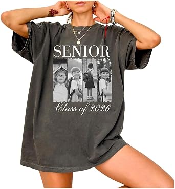 Custom Photo Senior 2026 Shirt, Back to School Vintage Photo Shirts, Class of 2026, Graduation Tee, High School Senior
