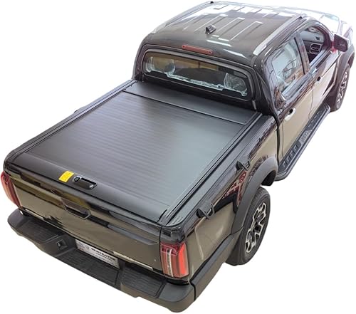 Cubierta retráctil Tonneau para caja de camioneta rígida para Ford F-150 2004-2025 (incluido Raptor/Lightning) de 5.5 camas (66 pulgadas), aluminio