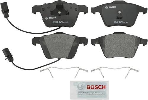 Bosch BP915 QuietCast Premium Juego de pastillas de freno de disco semimetálicas  Compatible con Audi A6, Allroad, S6 Mazda 3 Saab 9-3X Volkswagen