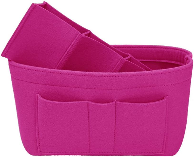 ZTUJO Purse Organizer Insert, Felt Bag Organizer For Handbag Purse Organizer,13 Colors, 6 Size (X-Large, Rose) - Image 3