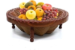 Handcrafted Wooden Collapsible Bread Bowl