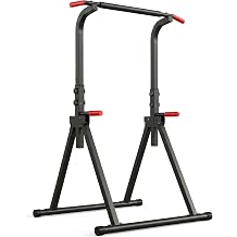 Power Tower Pull Up Bar Station, 10-Level Adjustable Height Dip Station, Heavy-duty Frame Structure,Multi-Functional Home Gym Strength Training Equipment