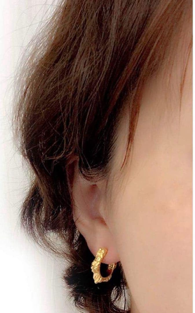 シルバー925x18kgp ゴールド ピアス (ゴールド) 両耳 シルバー925 フープピアス 結び ピアス 18kgp ゴールドピアス シルバー925x18kgp ゴールド ピアス メンズ レディース 金 フープ両耳