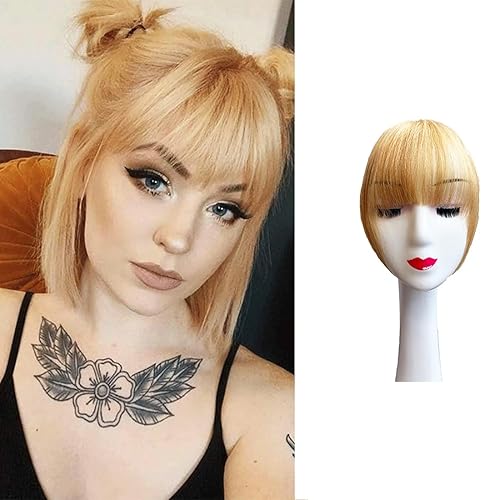 Miniatura 7 de Flequillo francés con clip, extensiones de flequillo grueso, ordenadas con sienes con clip en las extensiones de flequillo al aire (flequillo de