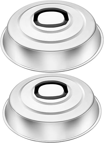 Cúpula redonda de fusión de queso de 12 pulgadas, accesorios de parrilla para Blackstone, cubierta de acero inoxidable resistente para parrilla