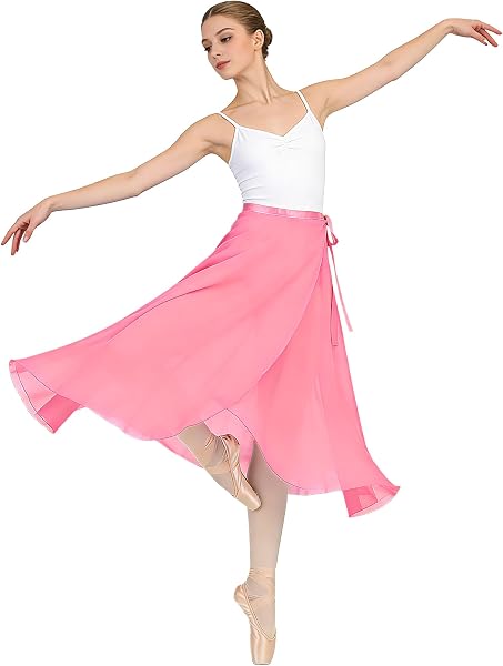 Baisdan Donne Lunghezza Chiffon Gonna Danza Classica Tango Moderno Sala da Ballo Gonna in Tulle - 3