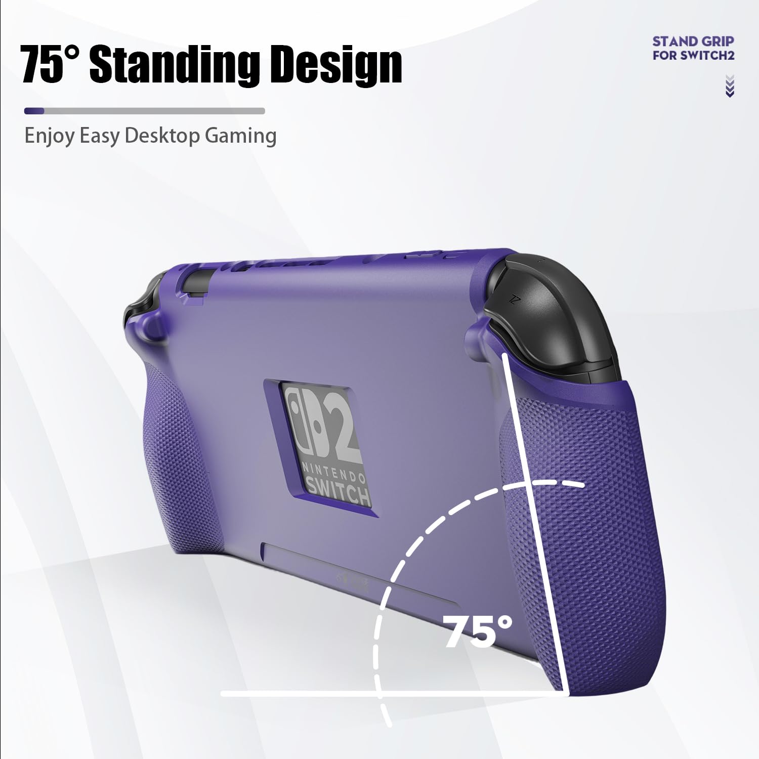 Savage Raven by Skull & Co. StandGrip for Nintendo Switch 2: A Soft Protective Case with Textured Grips Full Protection and Stand, Shock-Absorption Non-Slip and Anti-Scratch Cover Design- Red