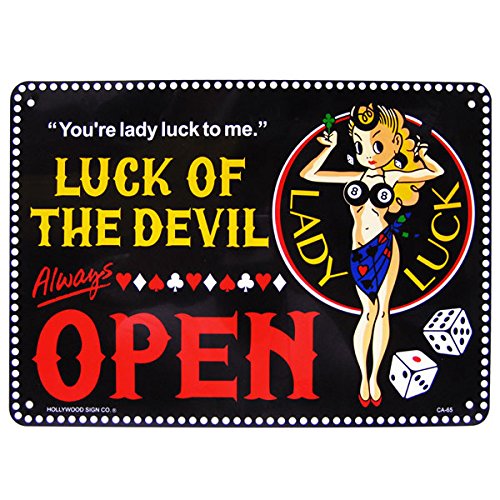 Amazon | 【アメリカン サインボード LADY LUCK OPEN（オープン/CA-65