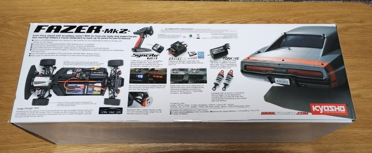 Amazon.co.jp: 京商 1/10 ラジコン FAZER MK2 1970 ダッジ