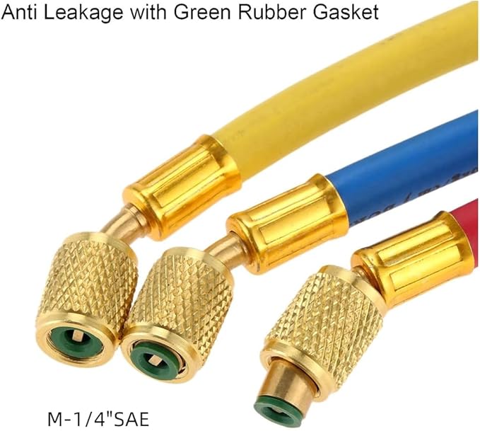 Set de Mangueras y Válvula de Bola R134A R410A R22 R12 para HVAC miniatura 5