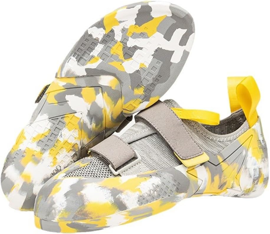 Men's Women's Rock Climbing Trainers Breathable Non Slip Fashion Wall Bouldering Sneakers for Gym Sports