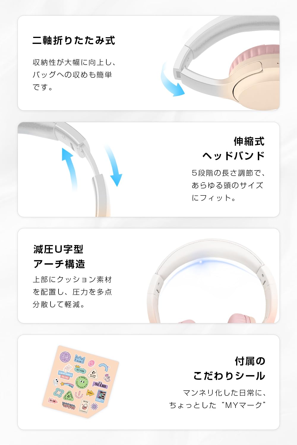 Amazon.co.jp: Bluetooth 6.1 ヘッドホン オーバーイヤー 密閉型 有線