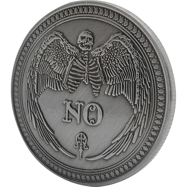 Foto 7 de 7 de PiniceCore 1pc Sí O No Cráneo Conmemorativos Moneda Monedas De Colección De Recuerdos Desafío Colección…