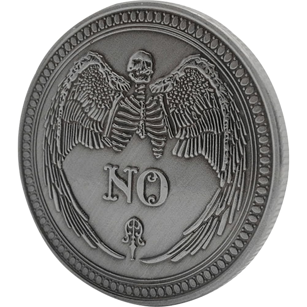 Patrón 1pc Sí No Desafío Cráneo De La Moneda, Estereoscópica Cobre Antiguo Recuerdo Colección De Moneda para Toss Game Collector