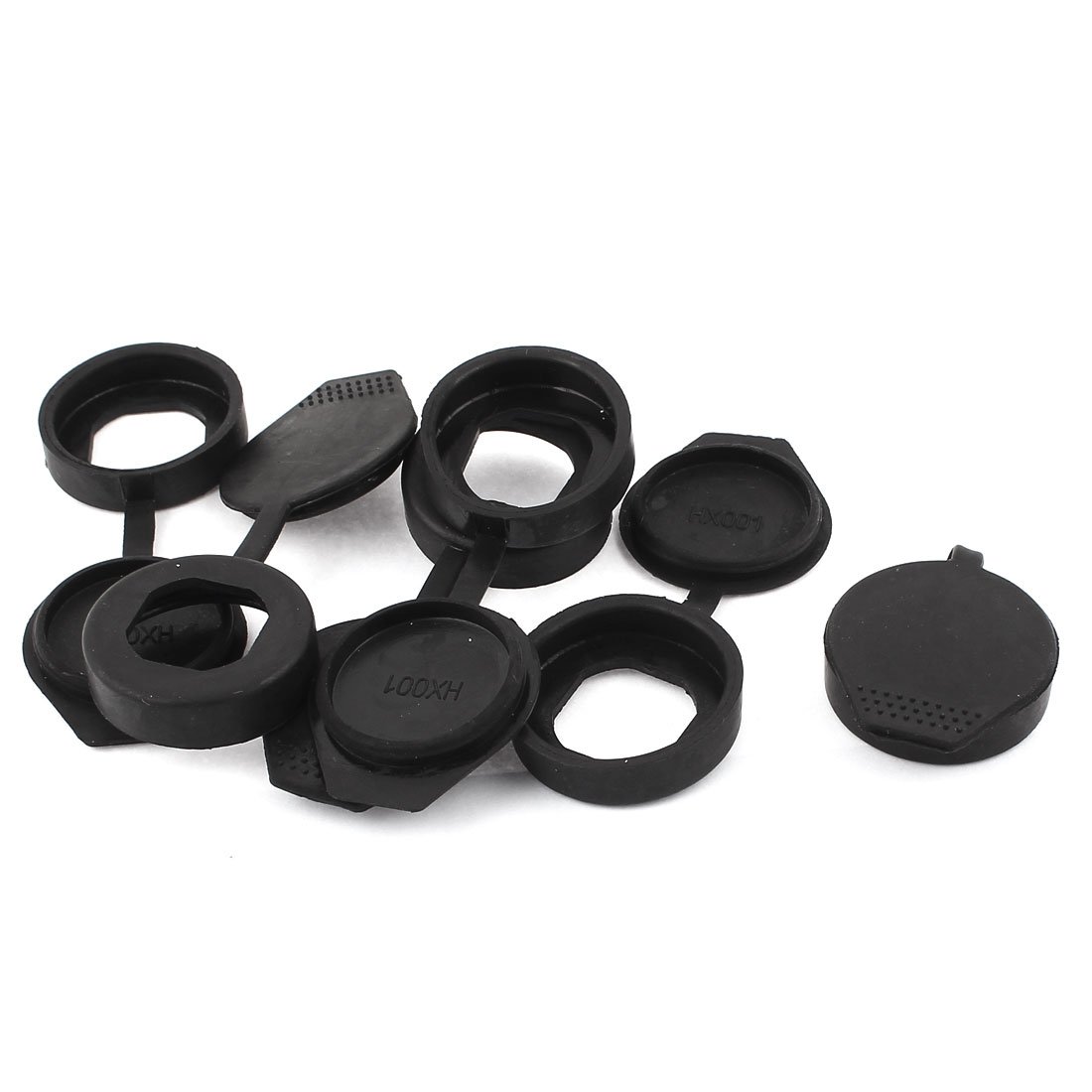 Uxcell Black Sourcingmap Key Panel Rubber Cam Lock Dust Cover 35Mm Out Dia 6Pcs