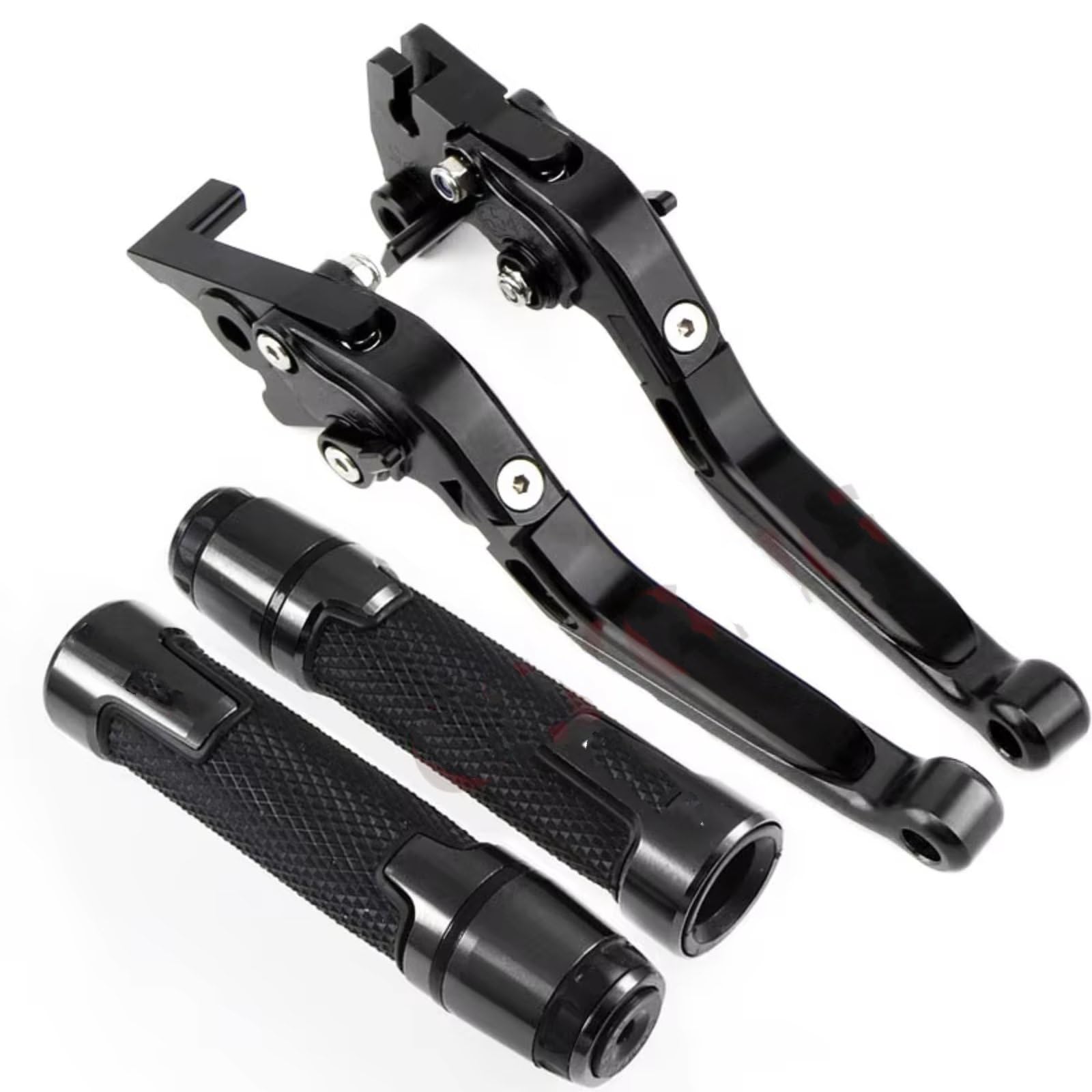 Naojino Black Brake Clutch Levers Compatible With Suzuki For Gsxr600 For Gsxr750 For K8 K6 2006-2010 Motorcycle Folding Brake Clutch Lever Adjustable Brake Handle Levers Set(Black)